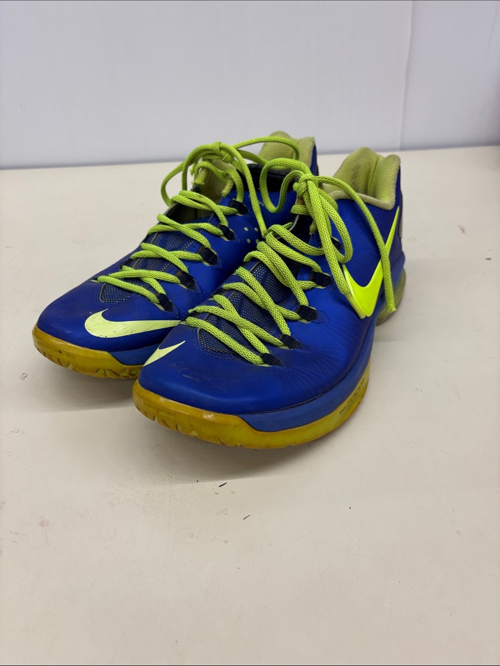 Nike Blue & Volt Basketball Sneakers